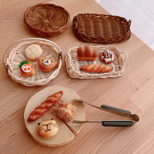 ミニチュアパン オーダー おままごとセット 本物のパン生地で作ったミニチュアパン 雑貨・その他