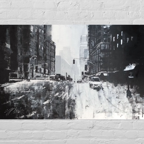 絵画 NEW YORK GALLERY The New York Skyline Framed Art Print