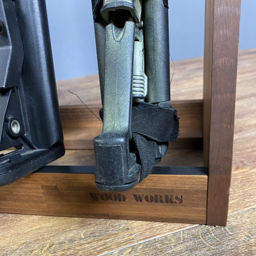 WOODWORKS ガンラック ／ライフルスタンド5丁掛 木製 日本製