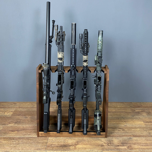 WOODWORKS ライフルスタンド ガンスタンド ガンラック ５丁掛 ブラウン Amazon.co.jp: WOOD WORKS 日本製 ライフルスタンド 5丁掛