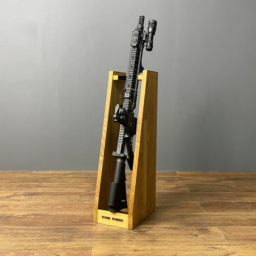 WOODWORKS ガンラック ／ライフルスタンド1丁掛 木製 日本製