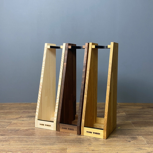 ガンラック ライフルスタンド WOOD WORKS ガンラック ライフルスタンド 5丁掛【本体:ブラウン