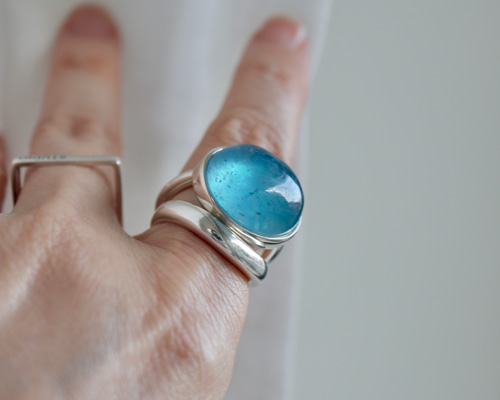 スタジオテンテン 人魚のaquamarine ring アクアマリンリング 人魚のaquamarine]ring 指輪・リング STUDIO TENTEN 通販 19477234