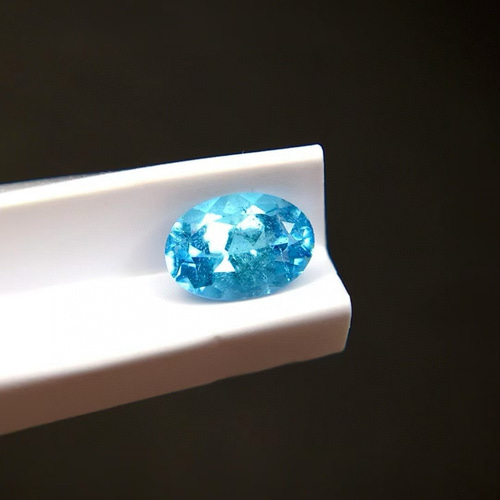 New 0.55ct天然パライバトルマリンルース ブラジル産 ネオンブルー GIA