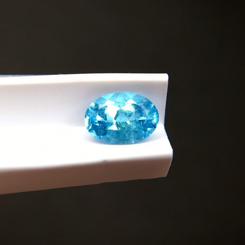 New 0.55ct天然パライバトルマリンルース ブラジル産 ネオンブルー GIA
