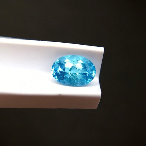 New 0.55ct天然パライバトルマリンルース ブラジル産 ネオンブルー GIA