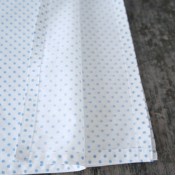 バンダナハンカチ[ブルードット・ホワイト] H037blueDots white 2枚目の画像