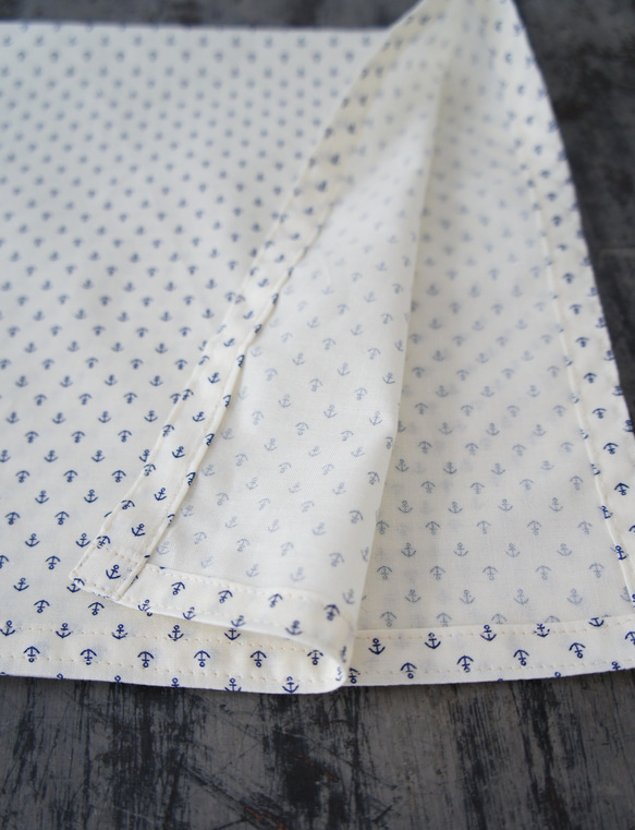 バンダナハンカチ[アンカー・ネイビー] H038Anchor Navy 2枚目の画像