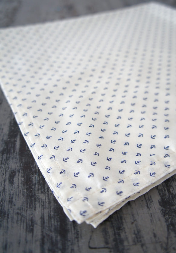 バンダナハンカチ[アンカー・ネイビー] H038Anchor Navy 5枚目の画像