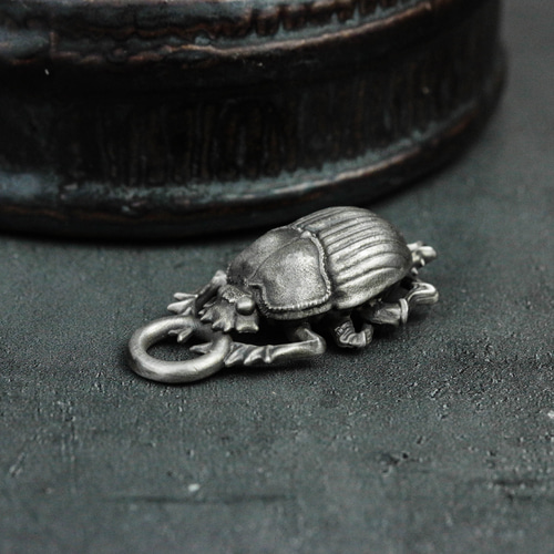 古代エジプト スカラベ 925シルバー ペンダントネックレス