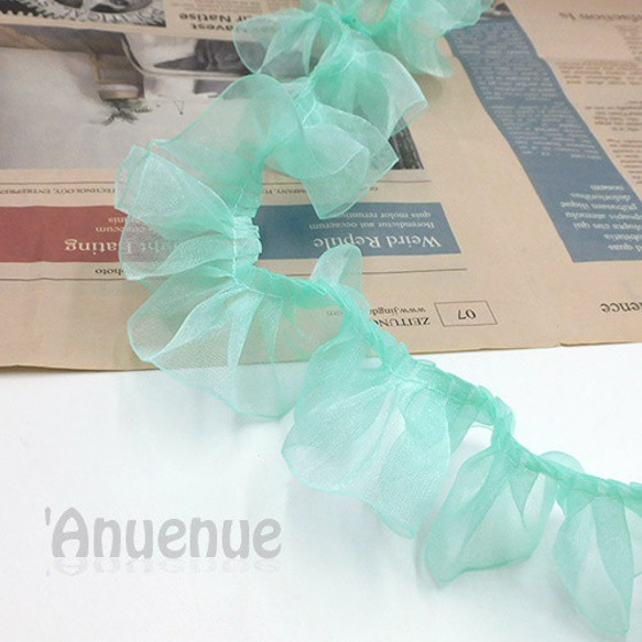 カラフルオーガンジーフリルブレード（Mint Green / ミントグリーン