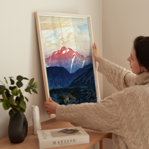 吉田博「剱岳の朝」 木版画複製 A3サイズ 297×420mm マット紙 200kg