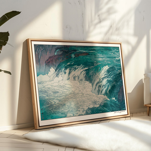 真作】絵画 H.TOMONARI 水彩 フィレンツェ 逸品 T99