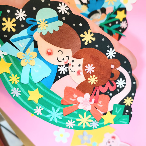 七夕 夏祭り 織姫 彦星 星 天の川 笹 色紙 壁面 アルバム 飾り ～七夕