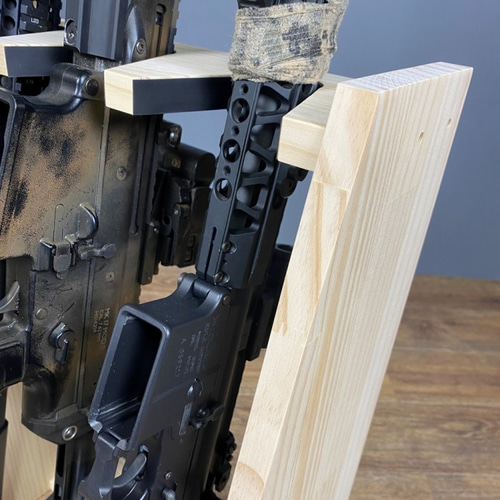 WOODWORKS ガンラック ／ライフルスタンド3丁掛+マガジンラック