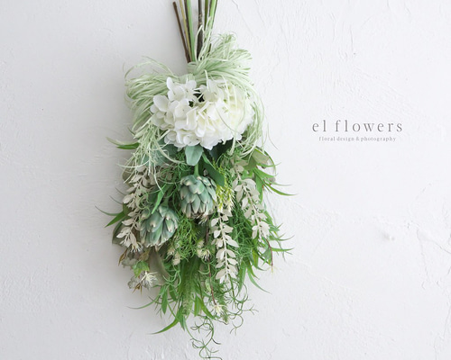 ボタニカルスワッグ ひまわりのボタニカルスワッグ スワッグ el flowers エル