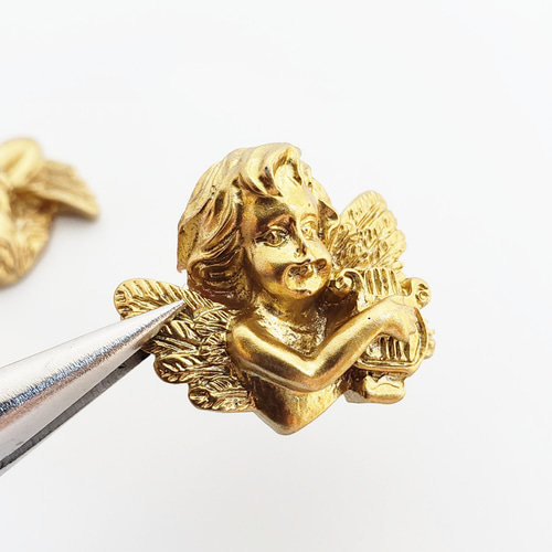 8個 天使 立体 エンジェル 楽器 笛 ハープ 貼り付け ゴシック 宗教