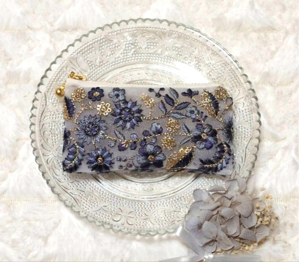 インド刺繍リボンポーチ＊10cm ポーチ Minmi 通販 19477745