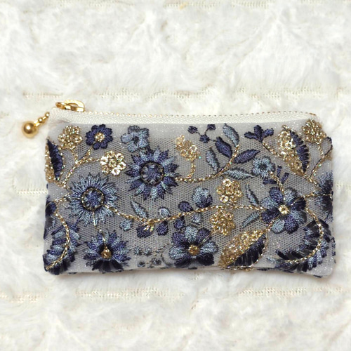 インド刺繍リボンポーチ＊10cm ポーチ Minmi 通販 19477745