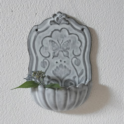 壁に飾る花瓶 】1点物 レリーフ 陶板 一輪挿し・花瓶・花器 Kodoniwa