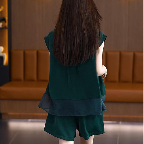 大きいサイズ レディース セットアップ ショートパンツ 春夏 秋