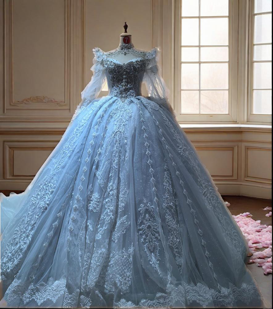 贅沢 立体感と質感 メタリックファブリック ウエディングドレス  おしゃれ上級者に人気  結婚式 三次会D108