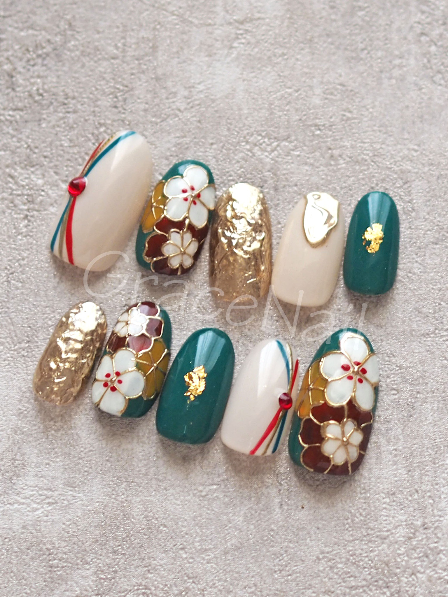 袴 ニュアンス卒業式成人式 即購入❌ 着物 ネイルチップ 和柄 前撮り 振袖