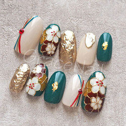 即購入❌ ネイルチップ 卒業式 成人式 前撮り 振袖 袴 着物 和柄 即購入❌ ネイルチップ ニュアンス卒業式成人式 前撮り 振袖 袴着物和