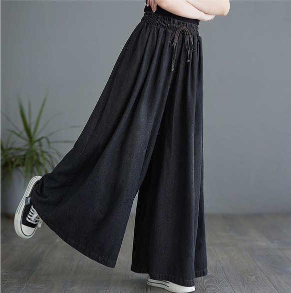 人気アイテムランキング 大きいサイズ レディース デニム パンツ ガウチョ 春夏 秋 新品 パンツ