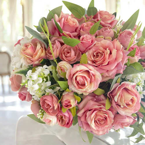 エレガントローズアレンジメント＊薔薇が咲き誇るフラワーギフト 光触媒フラワー エレガントローズアレンジメント＊薔薇が咲き誇るフラワーギフト