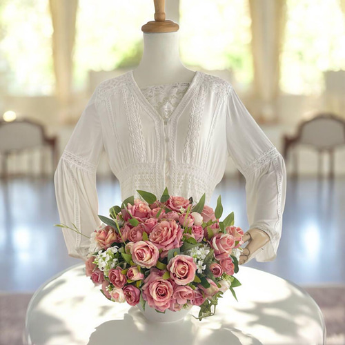 エレガントローズアレンジメント＊薔薇が咲き誇るフラワーギフト 光触媒フラワー エレガントローズアレンジメント＊薔薇が咲き誇るフラワーギフト