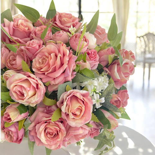 エレガントローズアレンジメント＊薔薇が咲き誇るフラワーギフト 光触媒フラワー エレガントローズアレンジメント＊薔薇が咲き誇るフラワーギフト