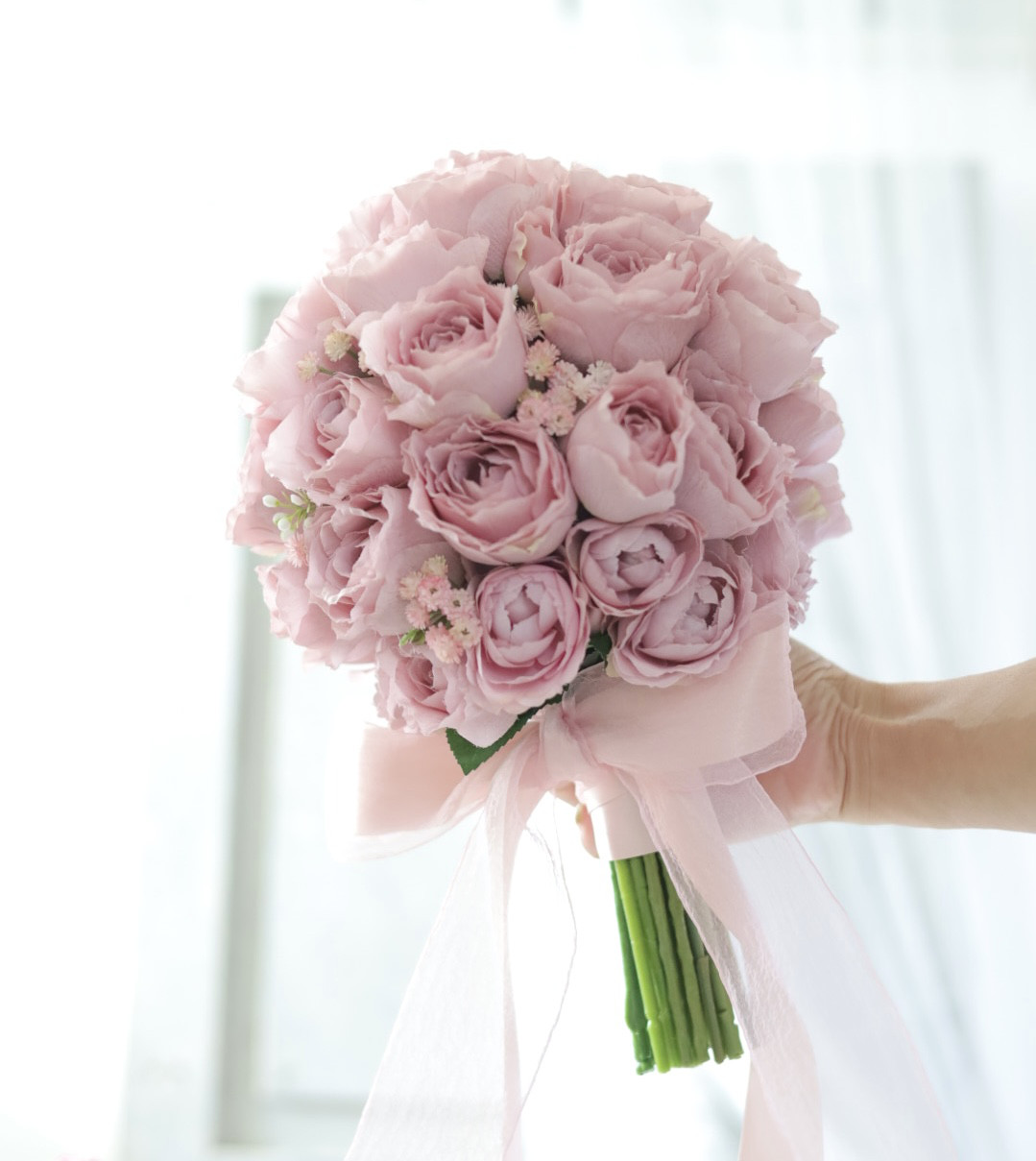 特別価格！ローズシュクレブーケ ウェディングブーケ ブートニアセット