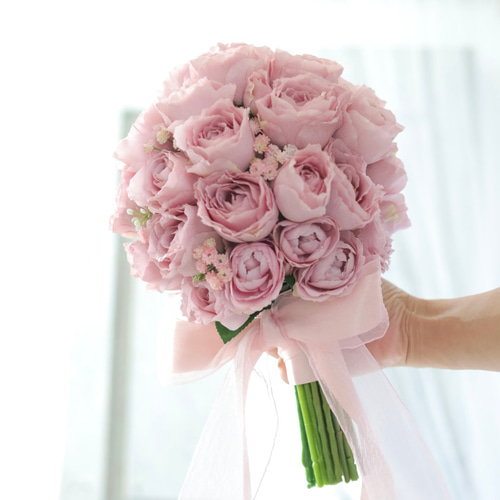 特別価格！ローズシュクレブーケ ウェディングブーケ ブートニアセット