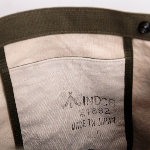 40's or 50's イギリス軍海軍ヴィンテージキャンバスショルダーバッグ