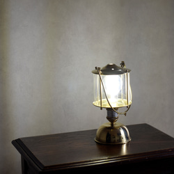 真鍮のガスランタン風ライト　 7枚目の画像