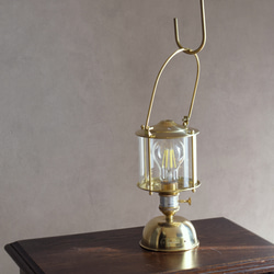 真鍮のガスランタン風ライト　 5枚目の画像