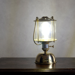 真鍮のガスランタン風ライト　 6枚目の画像