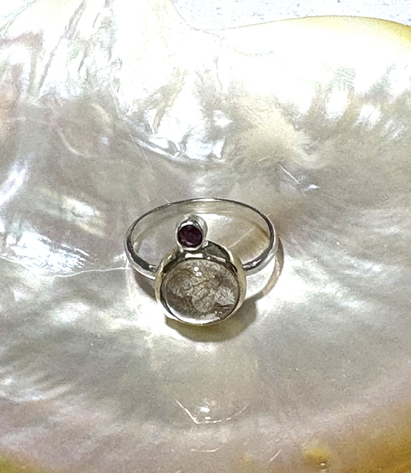 ルチルクオーツとルビーのリング ルチルクオーツとルビーのリング 指輪・リング maiori 通販