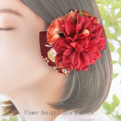 赤色クリスタル装飾ヘアクリップ 赤色クリスタル装飾ヘアクリップ