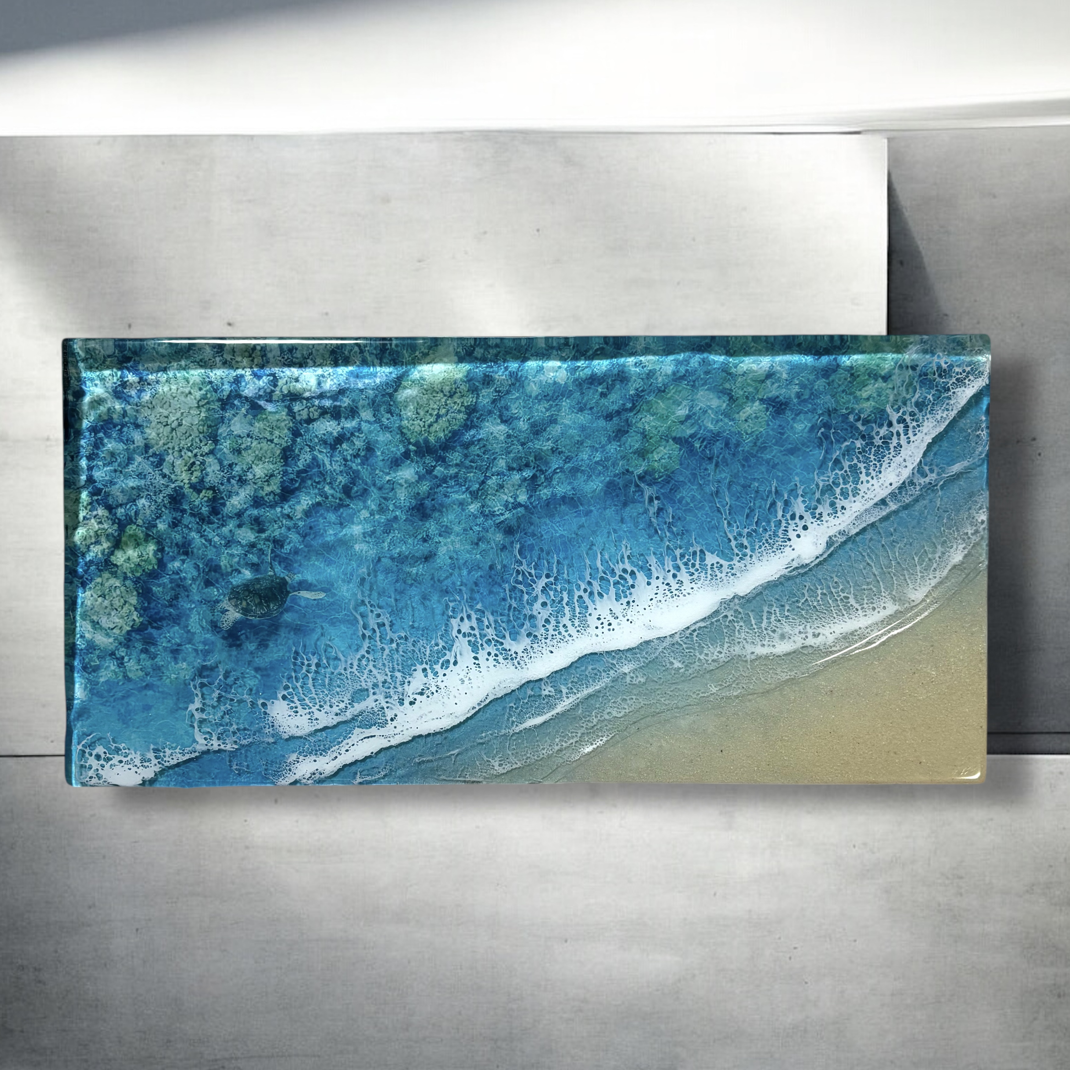 『沖縄の海を感じる』オーシャンレジンアート／ウミガメ