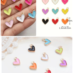 ♥️可愛く快適に！自分だけの目印、アンブレラマーカー・マスクチャーム・ペットボトルマーカー！スワロ付ハートのチャーム♡ 3枚目の画像