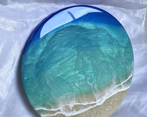 マリーンリング 海レジンアート オーシャンレジン 丸型30㎝ NO2 立体