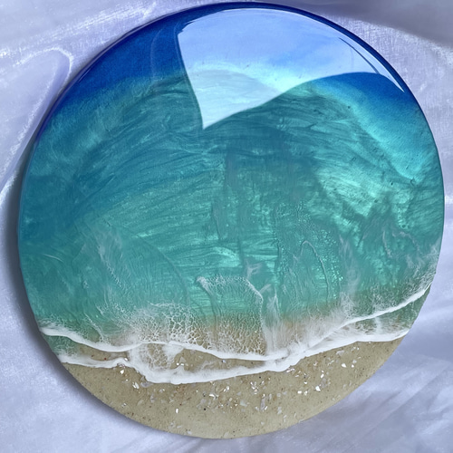 マリーンリング 海レジンアート オーシャンレジン 丸型30㎝ NO2 立体