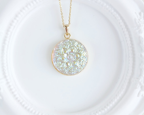 希少◆チェコ　ウランガラスヴィンテージネックレス◆Bijoux.M.G◆ワセリン efd37f3d39569c9687ffa06d5900ac
