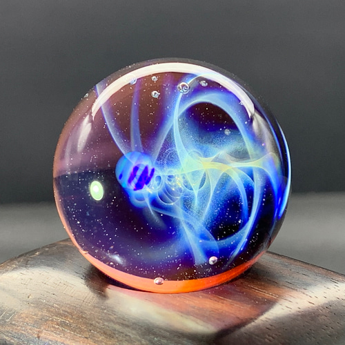 宇宙ガラス「一点物」 宇宙モチーフガラス 瑠璃-037 その他置物 One Thousand Five