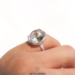 水入り水晶 リング / Enhydro Quartz Ring 3 7枚目の画像