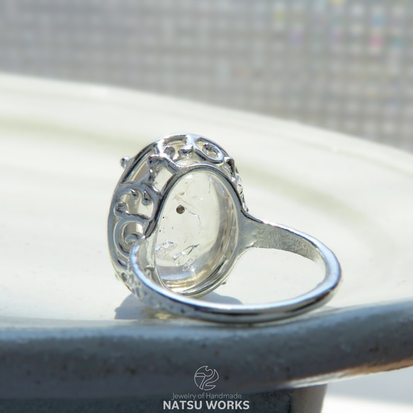 水入り水晶 リング / Enhydro Quartz Ring 3 8枚目の画像