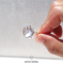 水入り水晶 リング / Enhydro Quartz Ring 3 4枚目の画像