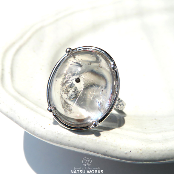 水入り水晶 リング / Enhydro Quartz Ring 3 1枚目の画像